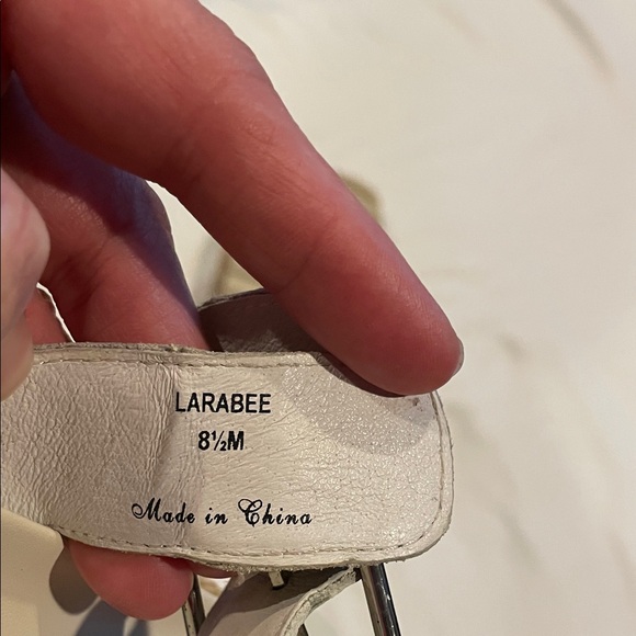 Donald J. Pliner Cream Sandals - Picture 6 of 6